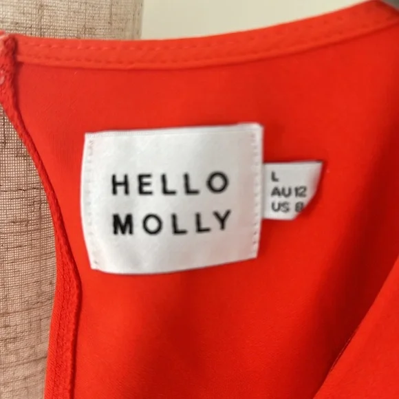 Hello Molly Red Ruffle Dress - Picture 2 of 3